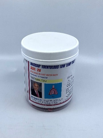Nobilium 689LT2U Massad Edentulous Low Temp Tray Size 2U  ~ Box  of 12